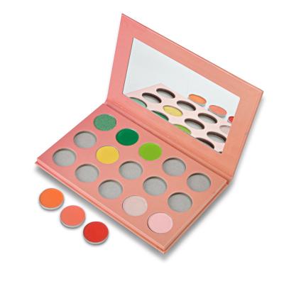 China Wholesale Waterproof Pigment 15 Colors Eyeshadow Palette Waterproof Private Label Makeup Top Seller for sale