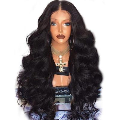 China Cheapest Wholesale Virgin Body Wave Wigs Brazilian Hair Full Wave Hair Cuticle Aligned Lace Closure Hair Wig For Black Women for sale