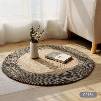 China OEM Good Quality China Wholesale Customized Living Room Carpet Hand Washable - Jute Blanket Woven Round Floor Mat Round Carpet for sale