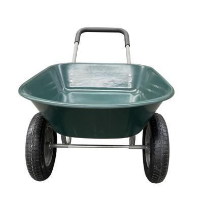 China Costruction &Garden Wheelbarrow Construction Wheelbarrow Metal Wheelbarrow 120Kg Solid Wheel Garden Wheelbarrow for sale