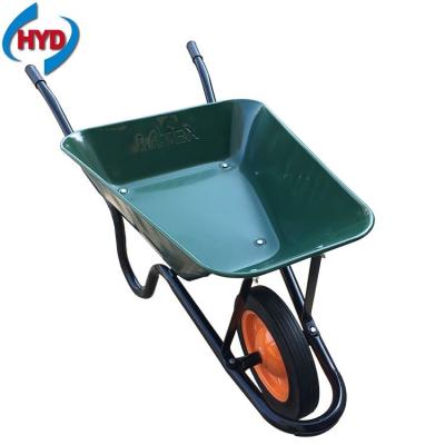 China Building Industry WB3800 60L Capacity Garden Wheel Barrow Wheelbarrow with Solid Wheel for sale