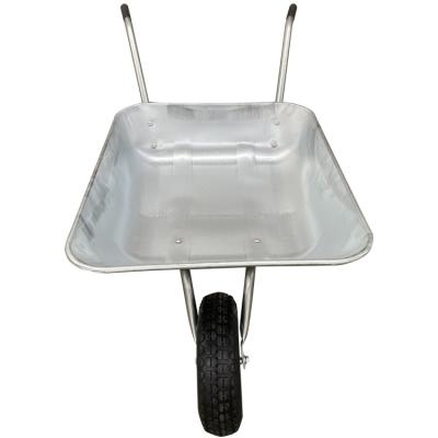 China Costruction Wheelbarrow Industry Tray Wheelbarrow Wb 5206 Heavy Duty 130kgs Big Wheel Barrow for sale