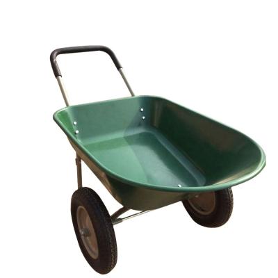 China Chinese Metal Power Double Wheel Wheel Barrow Wheelbarrow for sale