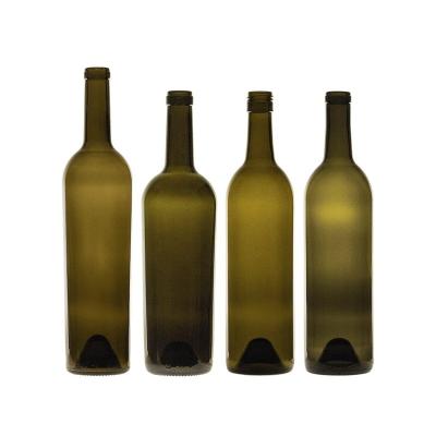 China Beverage Factory Wine Bottle Red Wine Bottle Empty Glass Bordeaux Custom Wine Bottle With Screw Cap And Label for sale