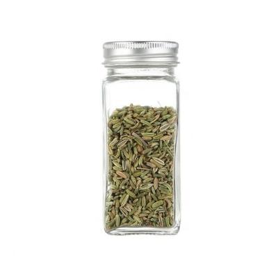 China Sustainable Hot Selling Glass Spice Jars / Bottles Empty 4oz Square Spice Containers for sale