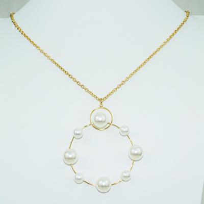 China Trendy Sun Necklace Trendy 14K Gold Plated Charm Necklaces Bead Pendant Necklace for sale