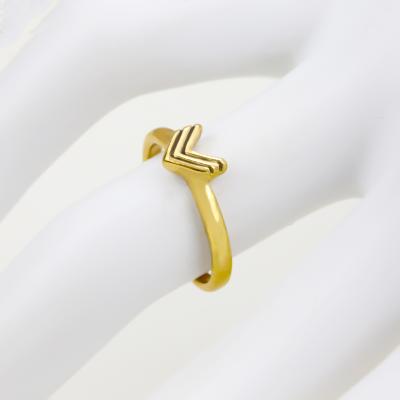 China 2022 Fashion Romantic Gold Plated Rings Triangle Form Group Rings Sets For Women for sale