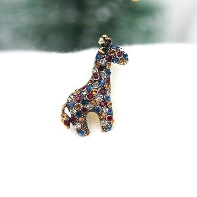 China 2021 Vintage Fashion Exquisite Zebra Brooches Classy Animal Sniff Brooch Pins Clothes For Christmas Gifts for sale