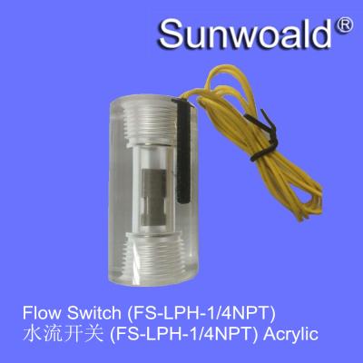 China Water Switch On/Off Acrylic Tubular Water Switch Stop Or Start Flow Switch for sale