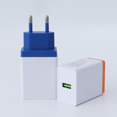 China Mobile Phone Types EU Plug Charger For 5V 1.2A Micro Charger Adapter Smart USB Mobile Charging Plug for sale