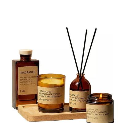 China Art Candle Reed Diffuser Aromatherapy Essential Oil Office Air Freshener Room Fragrance Bedroom Scent Candles Scent Home Fragrance Gift Set for sale