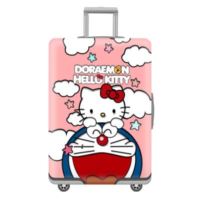 China Protect Luggage Fashionable Polyester Spandex Fitted 19-32 Inch Suitcase Protector Luggage Cover for sale