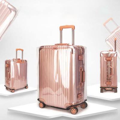 China PVC Clear PVC Suitcase Cover Protectors 18-30 Inch Luggage Cover for sale