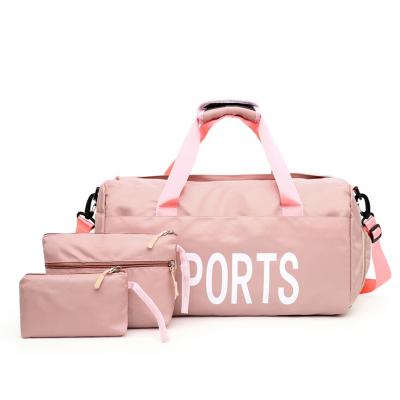 China Cheap Gym Dry Wet Kid's Sports Divider Fashion Folding Oxford Luggage Vspink Suit Case Travel Bag maletas de viaje for sale