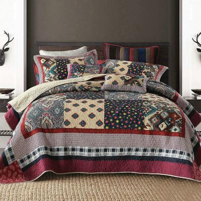 China Special New Design Style Printed Bohemian Bedspread Quilted Bedspread Cheap Price Double Bedspread for sale