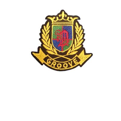 China New Viable Custom High Quality Handmade Embroidered Bullion Blazer Badge Embroidery Patches for sale