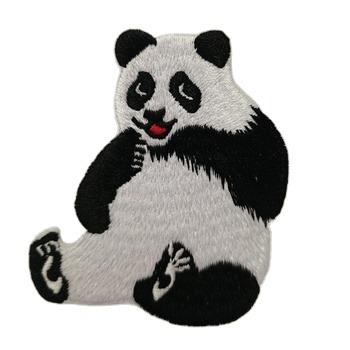 China Panda Bear Patch Viable, Iron On/Sew On - Embroidered Applique Design For Kids Children Baby for sale