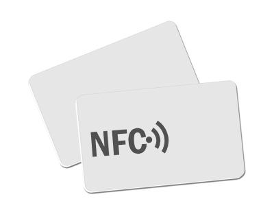 China Custom Printing NFC RFID Card , Utralight Ev1 Plastic 13.56 Mhz Blank NFC Cards for sale