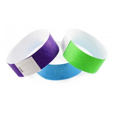 China Disposable Paper RFID Chip Wristband Waterproof Custom LOGO Printing for sale