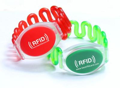 China Controle de acesso barato do preço 13.56mhz se etiqueta do pulso do silicone da frequência ultraelevada Smart Chip Plastic Abs Rfid Wristband do Hf com ISO15693 à venda