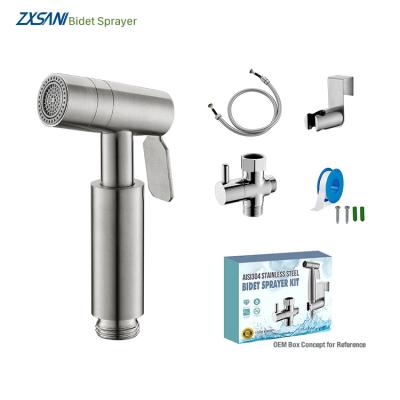 China 2 Spray Mode Design 2 Spray Function Sleek Leak Proof Handheld Bidet Sprayer Set For Toilet for sale