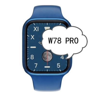 China Wholesale Wifi 2022 Smartwatch w78 pro serie 7 Wireless Charge 1.75 In Full Touch Screen Heart Rate Monitor w78pro Big Smart Watch zu verkaufen