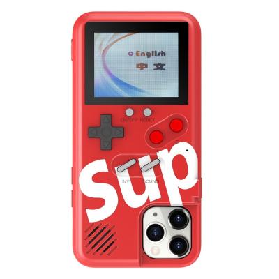 China RETRO GAME Game Console Phone Case For iPhone 13 Pro Max Cell Phone Case With Color Screen Game With Retro Game 36 in 1 for sale