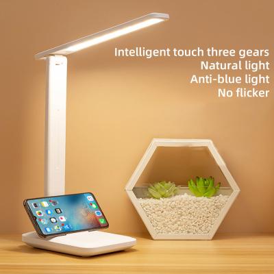 Chine As Cell Phone Holder Eye Care Led Table Lamp With Left Dimming Led Multifunctional Folding Led Table Lamp Usb Desk Lamp à vendre