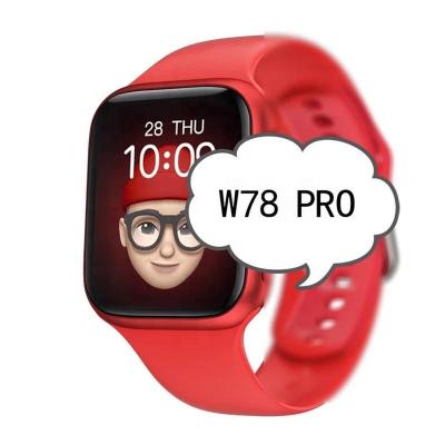 China 2022 new arrival Wifi PRO 6 smartwatch serie W78 7 1.75inch IWO smart watch with roll button wireless charging smart bracelet for sale