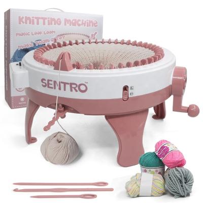 China Circular Smart Weaver Knitting Kit Machine Oversized 48 Needle Knitting Hand Shake Knitting Machine Toy Girl House For Kids DIY Wool Knitting Machine Hat en venta