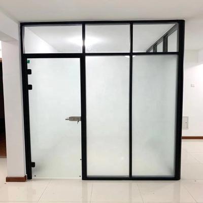 China 12mm Thickness Modern Explosion Proof Office Glass Partition Wall For Privacy And Security Space for sale