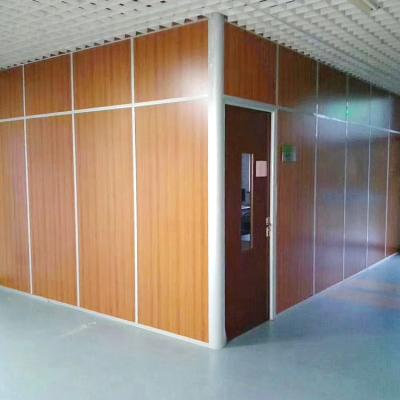 China Modern Aluminum Frame Office Workstations Office Partition Fire Protection Panel Meeting Venue Fixed Room Partition With Door for sale