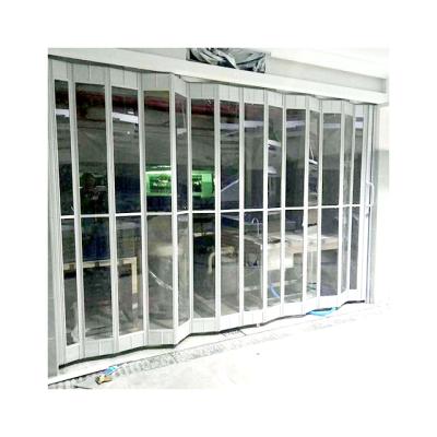 China Modern Security Transparent Folding Door / Aluminum Folding Movable Closures Room Partition Walls for sale