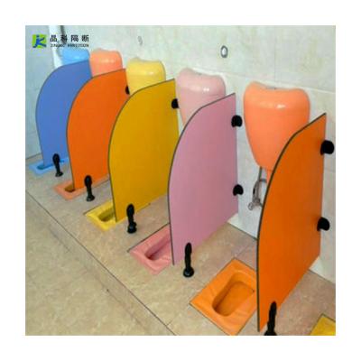 China Custom Toilet Modern Child Restroom Cubiles in Core Phenolic Solid Stainless Steel Ceiling Hung Toilet Partitions hpl panel for sale