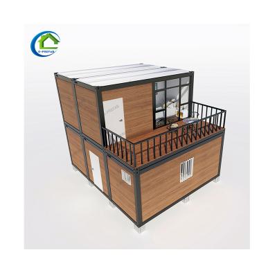 China Modern Modern With Terrace Homes And Boutique Design 2 Floors Prefab Container Homes for sale