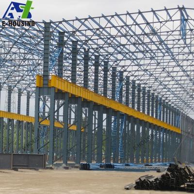 China Modern Metal Industrial Warehouse /workshop Building Shed Prefab Light Steel Structure for sale