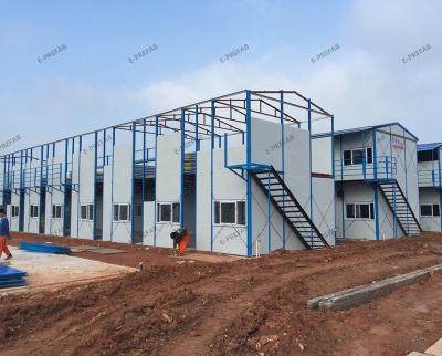 China Modern 2022 Living Work Factory Dormitory Good Prices And Movable Sandwich Panel 2 Story Prefab New Buildings Technical Designed for sale