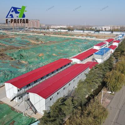 China Modern factory good prices and movable sandwich panel 2 story prefab buildings for dormitory work life for sale