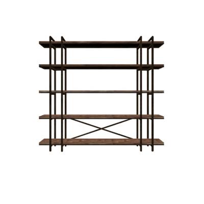 China Modrest Wood Living Room Bookshelf Book Shelf Storage Industrial Modern Rack Shelf Bookcase For Bookstore for sale