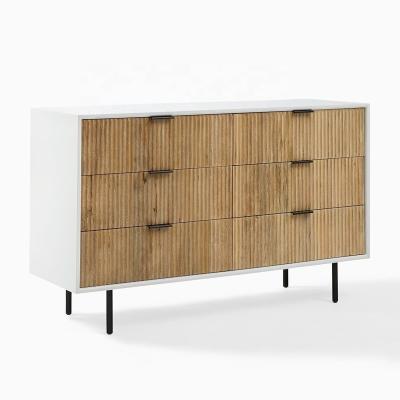 China Solid Wood Drawers Bedroom Furniture Pine Wood Dresser Cabinet White Storage Chest With Drawers for sale