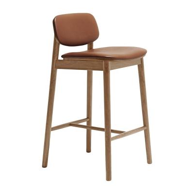 China Contemporary America Styling Modern Counter Stools Umpire Chair Counter Stools Simple Luxury Leather Bar Chair For Bar for sale