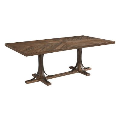 China Vintage Distressed Dining Table Mid Century Vintage Dining Table For Home for sale