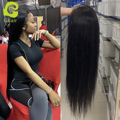 China Wholesale Humam Hair Silky Straight 5x5 Full Lace Wig Closure Natural Black 100% Transparent Wigs for sale