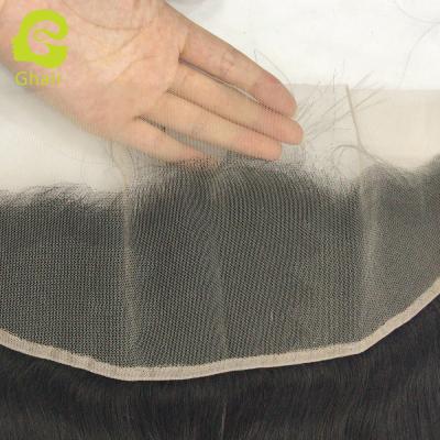 China High Quality Silky Straight Wave 13x4 Lace Pre Plucked Sheer Headband for sale