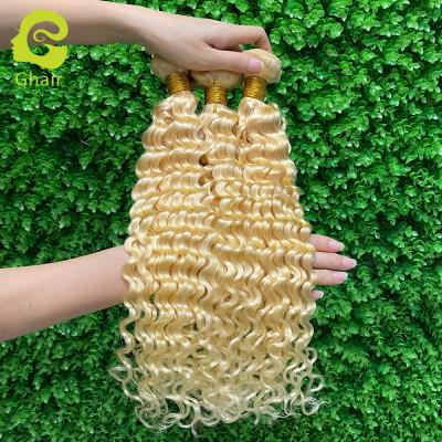 China Dropshipping Deep Wave Virgin Hair Weaves 30 Inch Deep Wave Bundles Honey Blonde 613 Deep Wave Bundles for sale