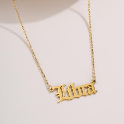 China Fashion Hot Selling 18k Gold Plated Customized Stainless Steel Zodiac Pendant Necklace Pendants For Women for sale