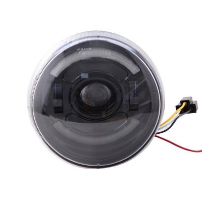 China High quality plastic housing headlight graphite light with white DRL head lamp for Vespa gtv gts for sale