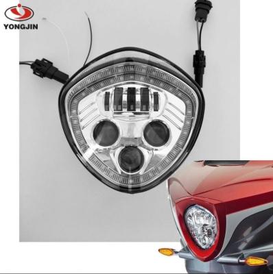 China Motorcycle Headlights With Angle Eye Assembly IP67 LED Motorcycle Headlight Kit For Victory Motorcycle Headlight Victory Led Headlamp for sale