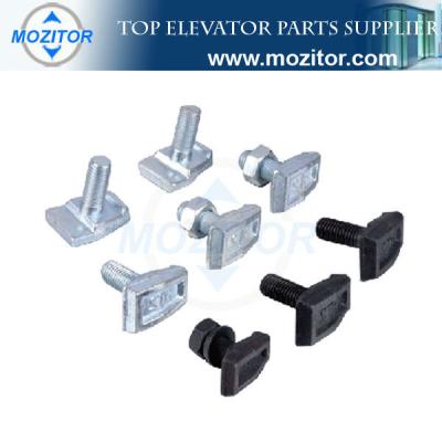 China Passenger Elevator Elevator Guide Rail Clip | t type guide rail clip for guide rail types| elevator T-clip for sale