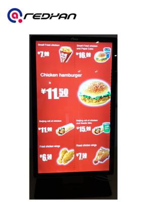 China Signage eletrônico para o restaurante rápido do serviço, ósmio de Digitas da placa do menu de Android à venda